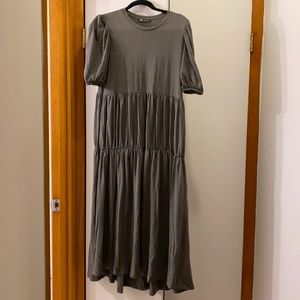 Zara cotton puff dress